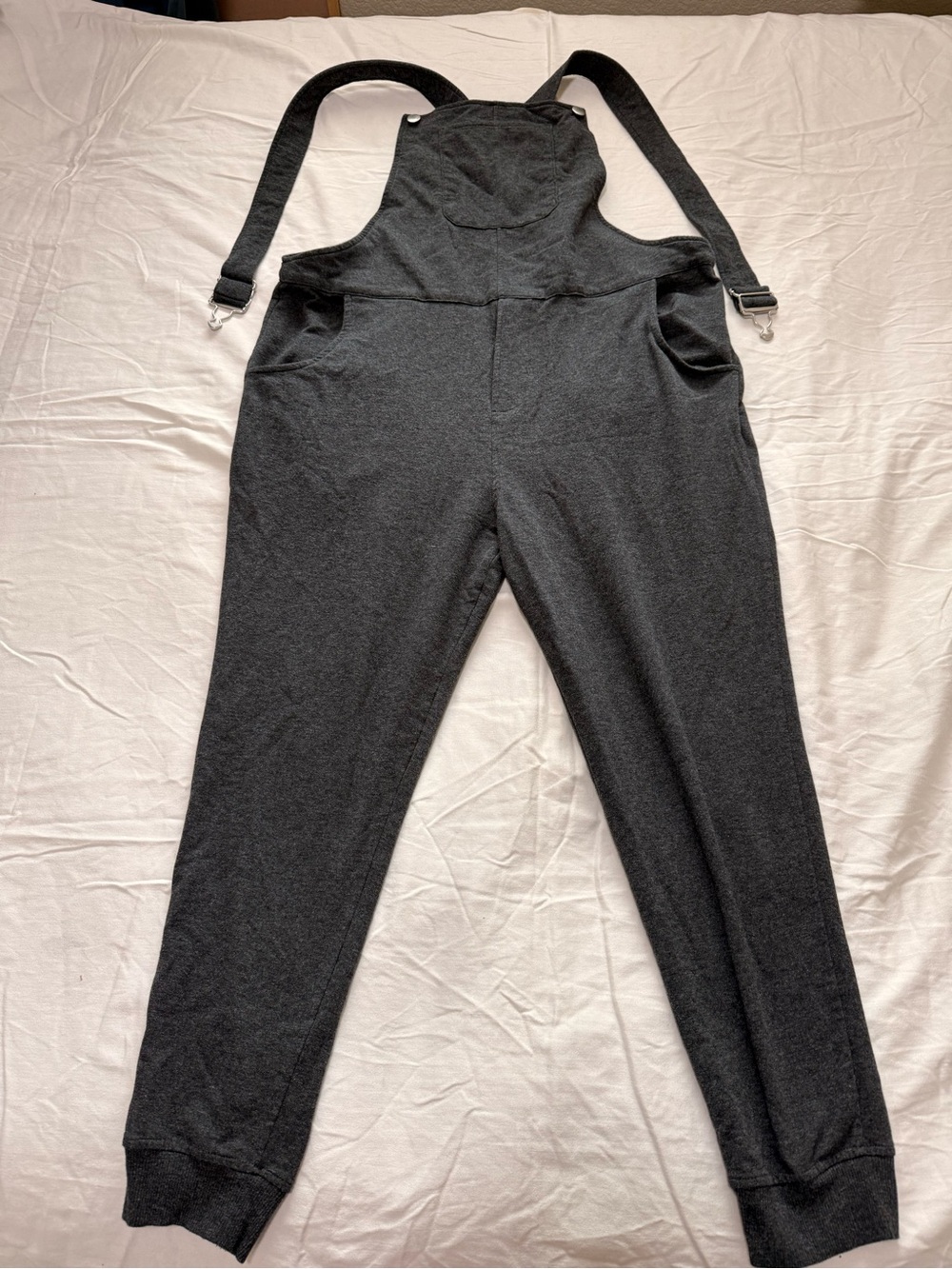 SWOVERALLS Charcoal Gray Knit OverallS